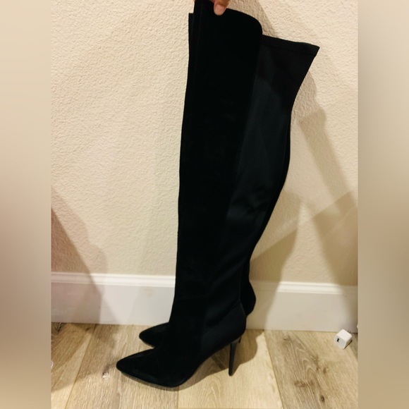 Charles by David black suede High Boots size 8 - Picture 7 of 7